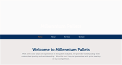 Desktop Screenshot of palletsbymillennium.com