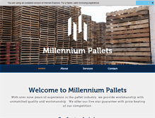 Tablet Screenshot of palletsbymillennium.com